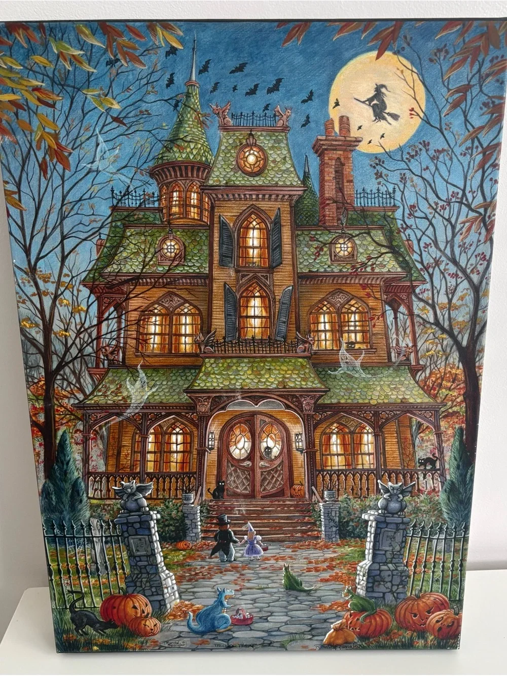 RARE! Signed Randall Spangler “Trick or Treat” Halloween Art Collector’s Edition